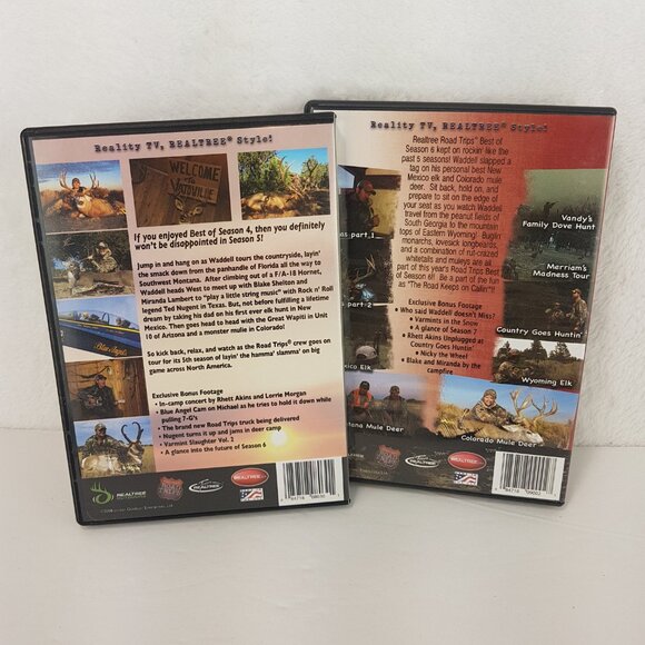 Lot of 2 Hunting DVDs Realtree Road Trips Best of Season 5 & 6 - Picture 3 of 4